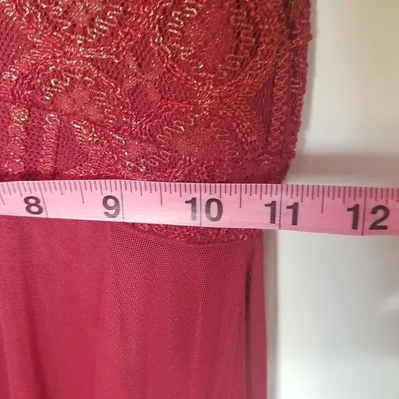 Kelle Girls Red A line sleeveless dress Medium - Picture 7 of 7